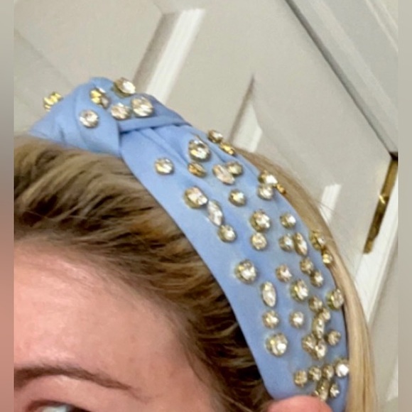 Blue Rhinestone Headband - Picture 2 of 9